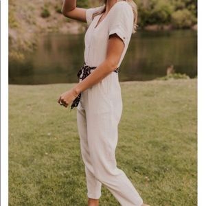 ROOLEE Georgetown White Jumpsuit NWT